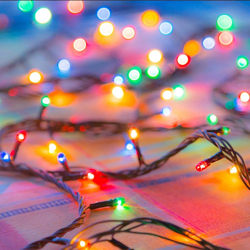 KerKoor Solar Christmas String Lights Outdoor - 2 Pack Total 144ft 400 LED 8 Modes Outdoor Solar Lights, Waterproof Fairy Lights for Garden Patio Fence Holiday Party Balcony Christmas Decorations (Multicolor) - Image 2